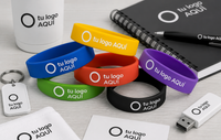 Pulseras de silicona utilizadas como merchandising promocional Pulseras de silicona utilizadas como merchandising promocional
