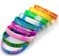 Pulseras de silicona amarmoladas personalizadas