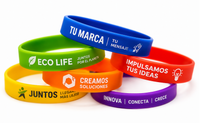 Pulseras publicitarias personalizadas con logotipo corporativo