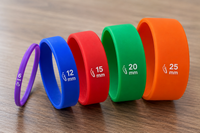 Pulseras de silicona personalizadas en diferentes medidas y anchos
