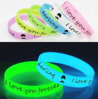 Pulseras de silicona glow
