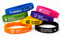 Pulseras de silicona promocionales para campañas de marketing
